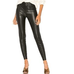 Free people vegan leather high waist pants